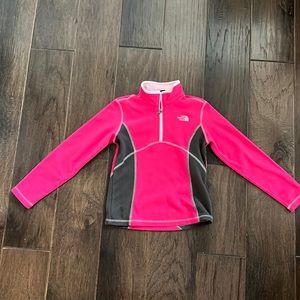 Girls North face fleece jacket